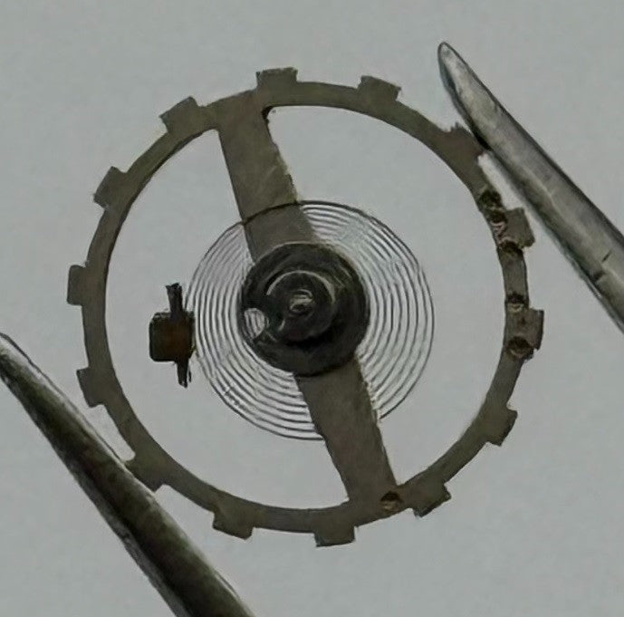 MST 378 Balance Wheel Complete And Spring 6¾''' Renata 589 Watch Movement Parts