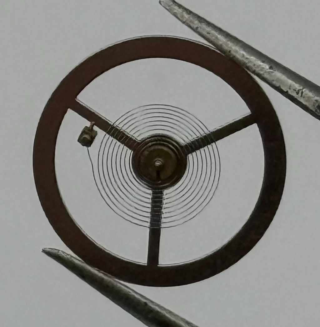 BFG 582 Balance Wheel Complete And Spring 13½''' 1782 Watch Movement Parts NOS