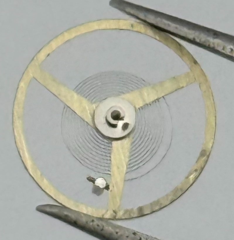 ST 1940 1950 Balance Wheel Complete And Spring 1688 M Watch Movement Parts NOS