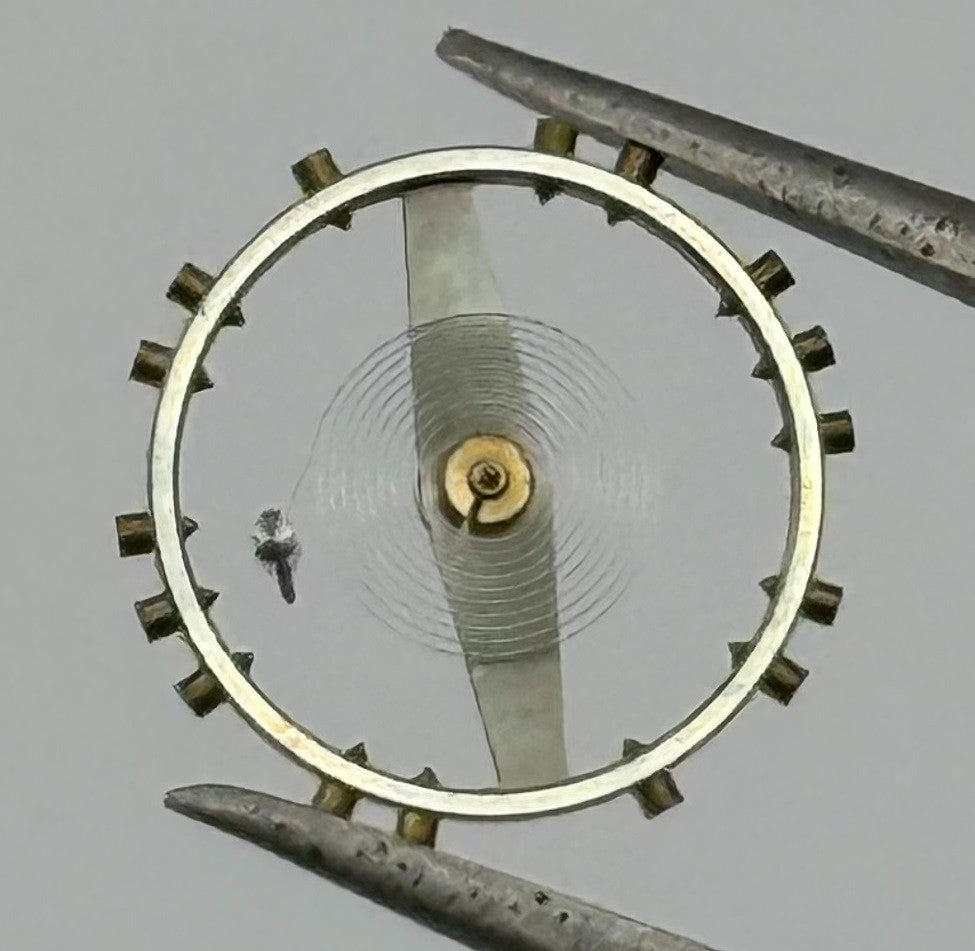 Pierce 105 Balance Wheel Complete And Spring 10½’’’ 694 Watch Movement Parts NOS