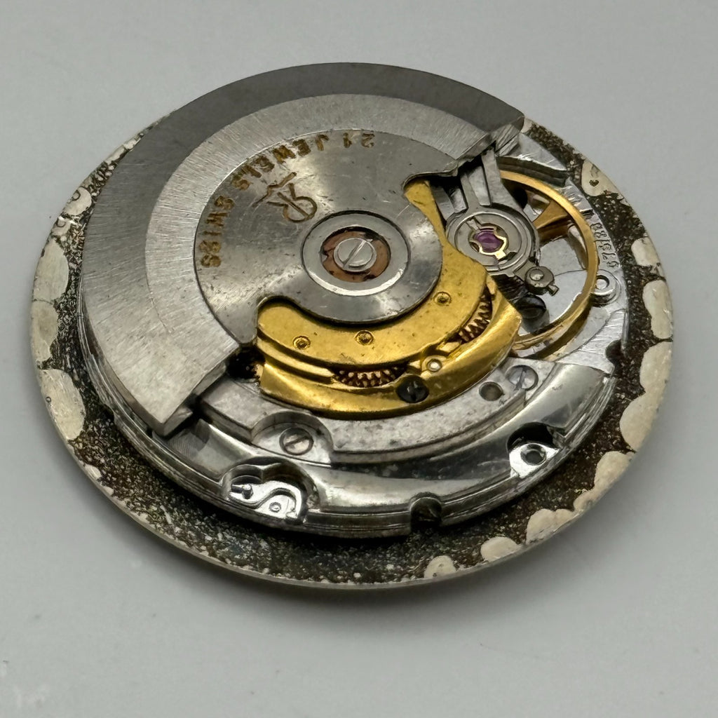 MSR S76/28 Watch Movement Garrard Date 21 Jewels Swiss Automatic Parts 25.9mm