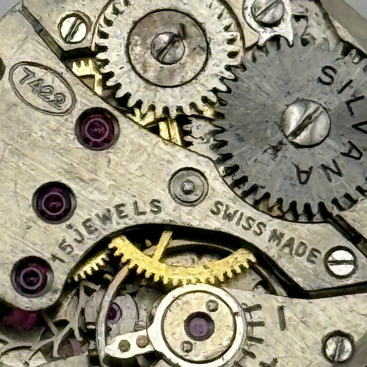 Felsa 4022 Watch Movement Silvana 15 Jewel Swiss Manual Wind Parts Repair 17.4mm