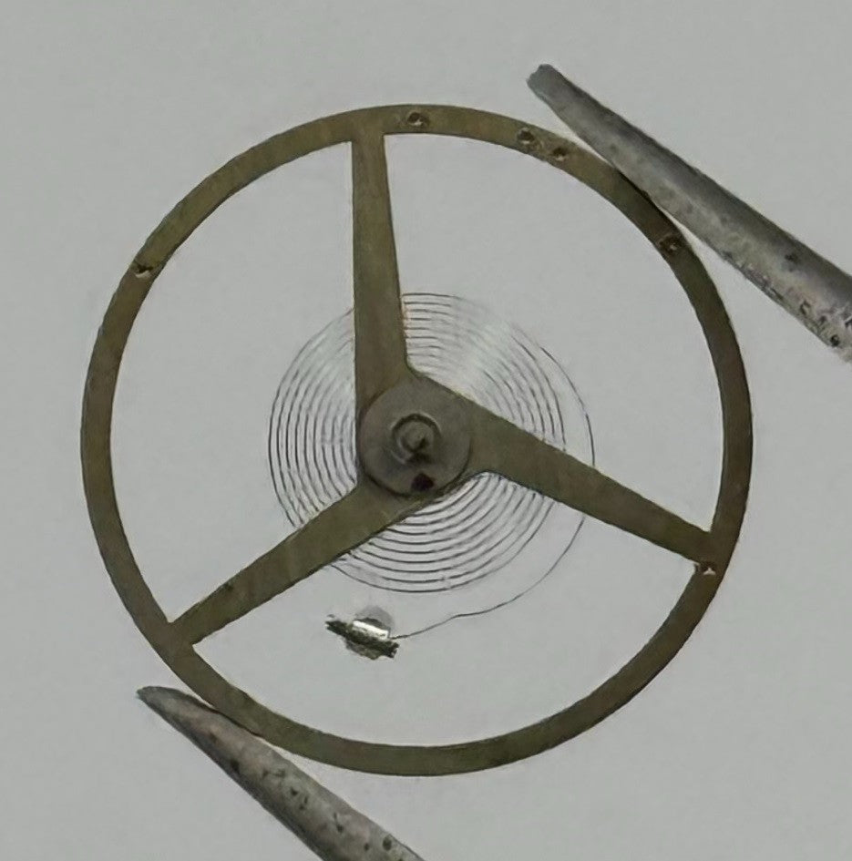 Felsa 4000 4010 Balance Wheel Complete And Spring 1435 Watch Movement Parts NOS