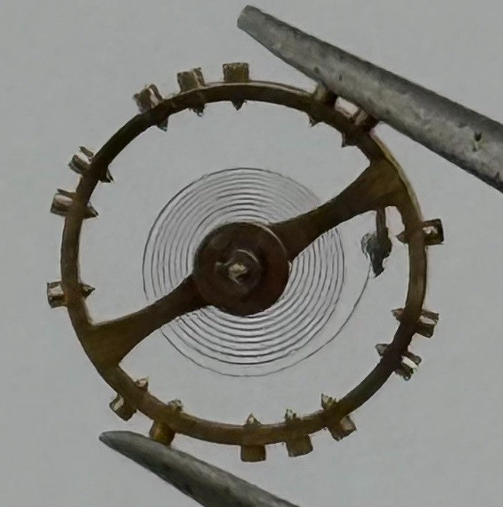 MST 340 Balance Wheel Complete And Spring 6¾’’’  574 Watch Movement Parts NOS