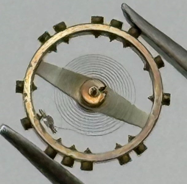 AS 976 Balance Wheel Complete And Spring Renata 532 M Watch Movement Parts NOS