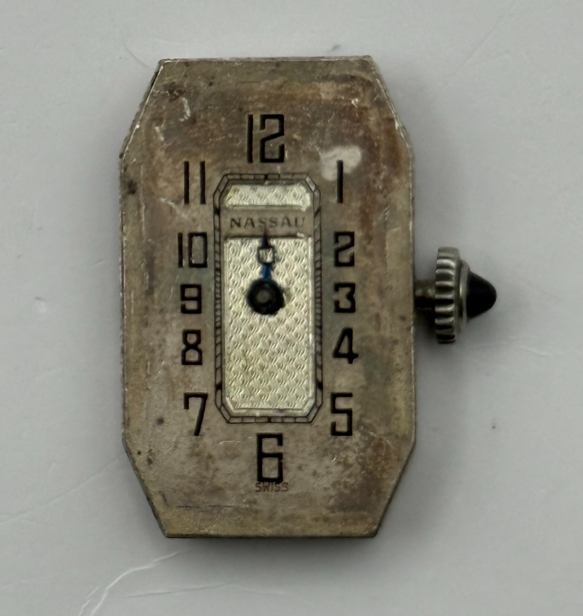 Didisheim-Nassay 227 Watch Movement Cabochon Crown Nassau 6J Swiss Parts 14.8mm