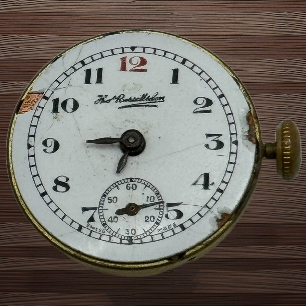 Revue Watch Movement - Thomas Russell & Son - For Parts / Repair - 19.7mm