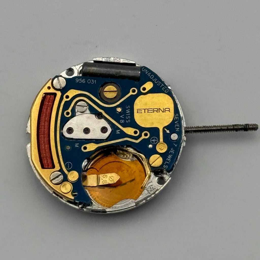 ETA 956.031 Watch Movement Quartz Eterna Swiss 7 Jewels Parts Untested 17.4mm