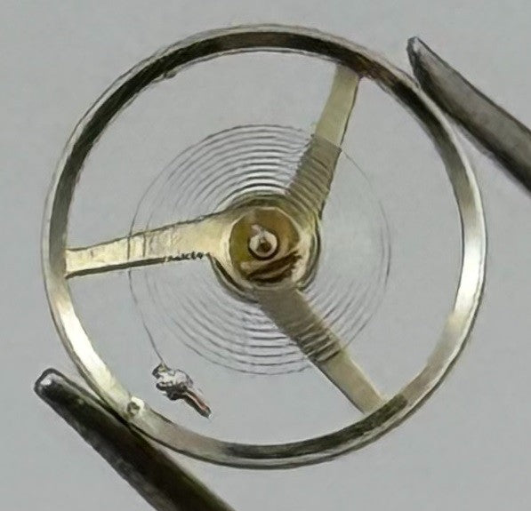 FHF 35 35-21 Balance Wheel Complete And Spring 7¾’’’ 5349 Watch Movement Parts