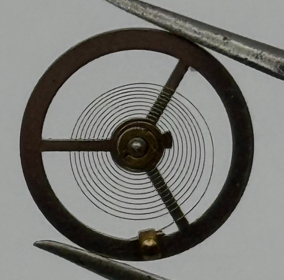 Brac 180 Balance Wheel Complete And Spring 12’’’ Pour Watch Movement Parts NOS