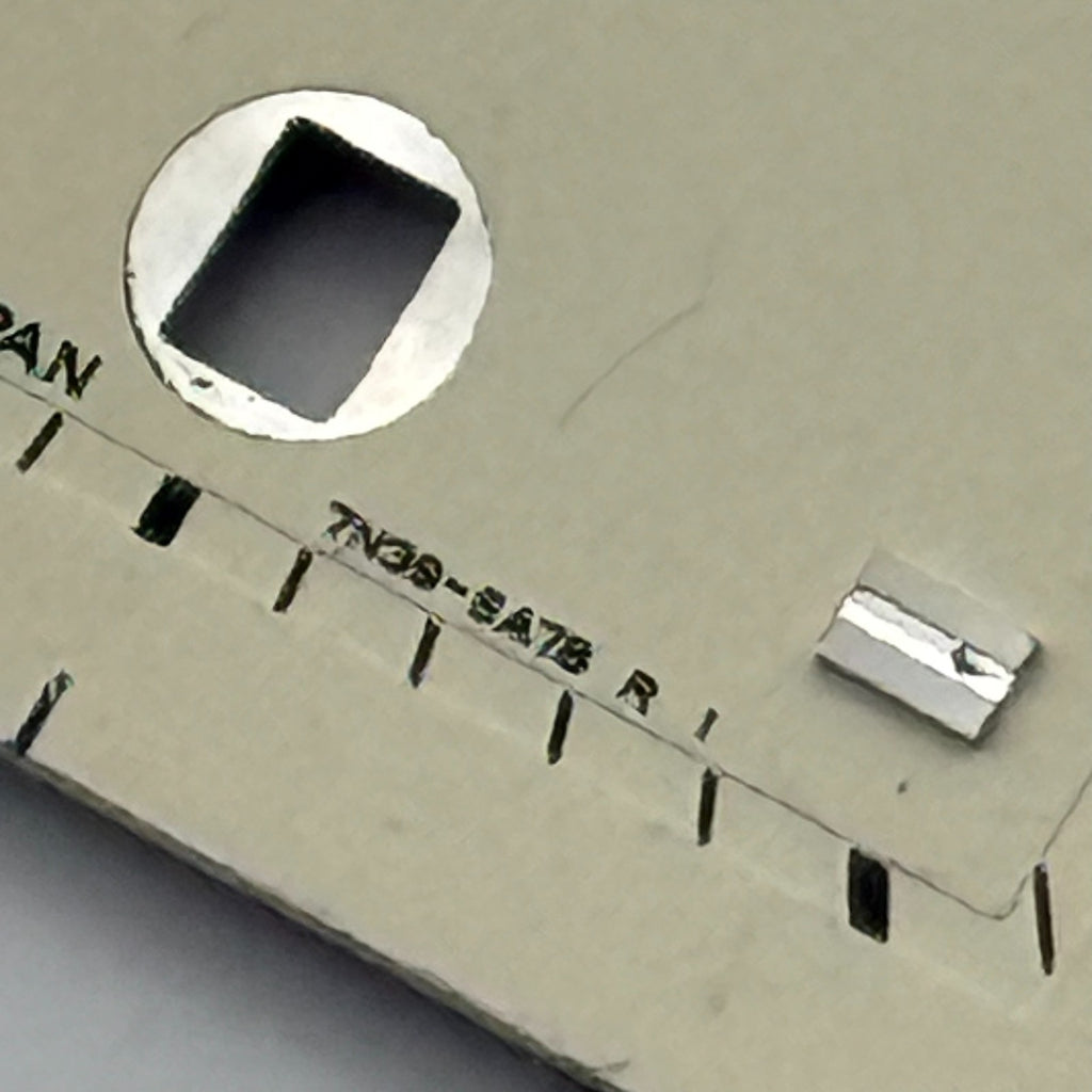 Seiko 7N39-8A78 Watch Dial Rectangular Japan Vintage Spare Parts Repair 20.7mm