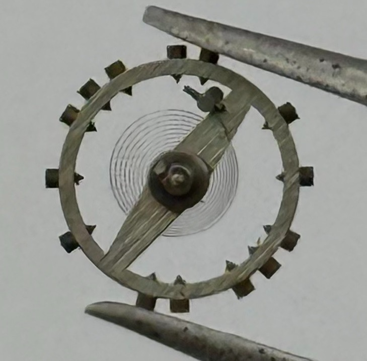 Helvetia 110 Balance Wheel Complete And Spring 5¾ x7’’ 1235 Watch Movement Parts