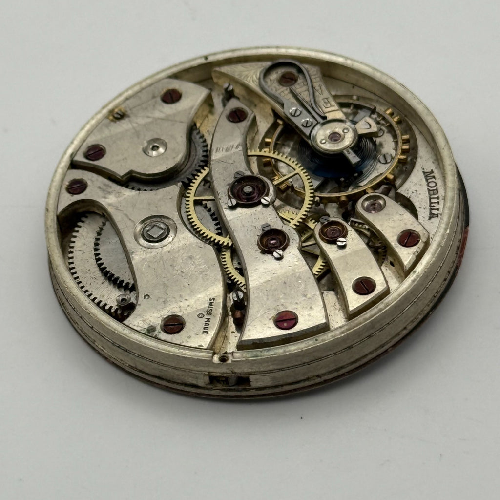 Mobilia Pocket Watch Movement High Grade Open Face Sub Seconds Parts 45.1mm