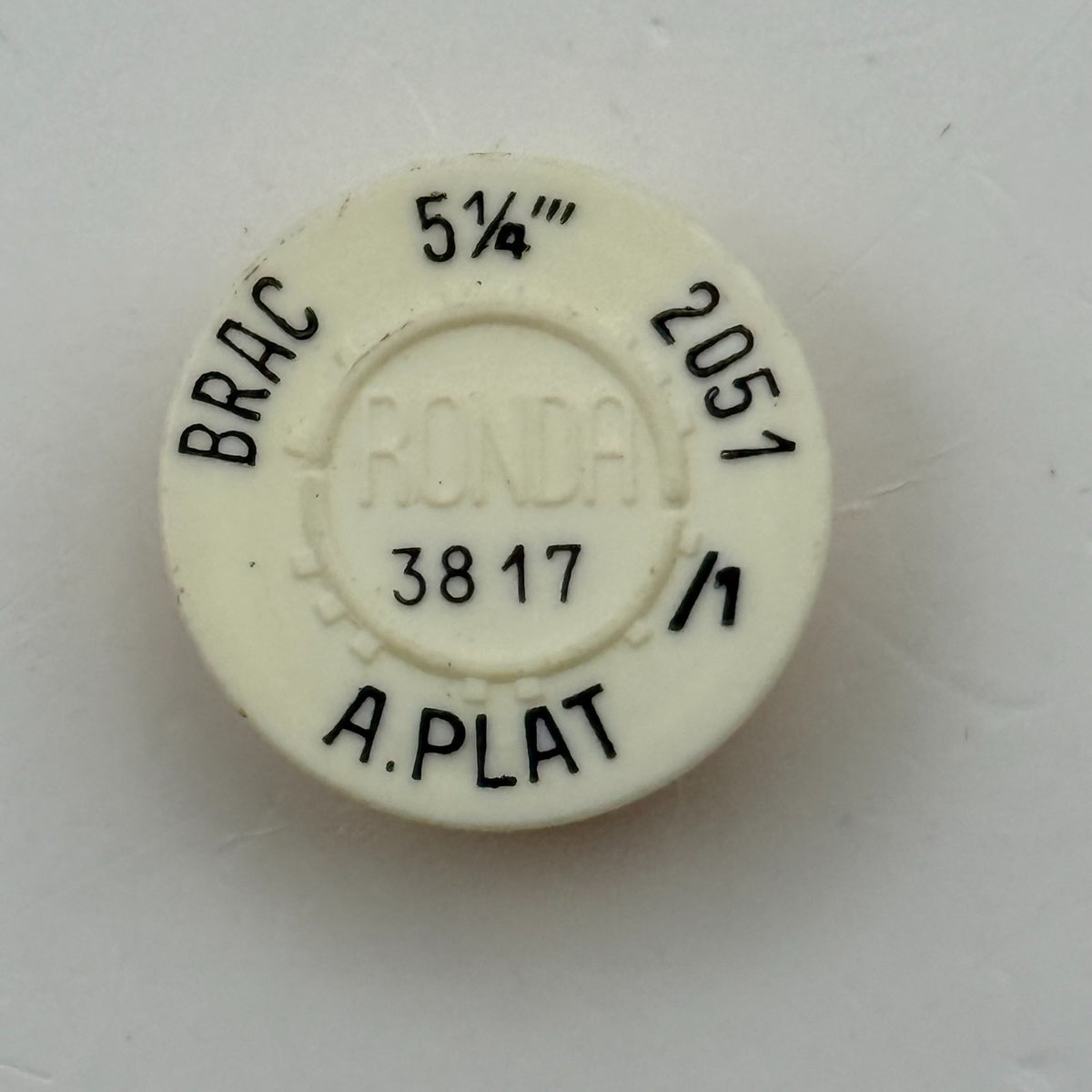 Brac 2051 Balance Wheel Complete And Spring 5¼’’’ 3817 /1 Watch Movement Parts