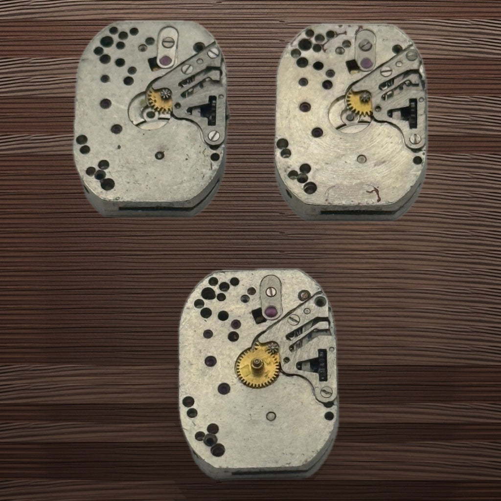 Zaria Luch 1800 Watch Movement Soviet USSR Ladies x 3 Pieces Parts Repair 13.9mm