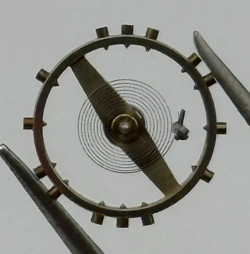 Felsa 71 Inca Balance Wheel Complete And Spring Watch Movement Parts NOS