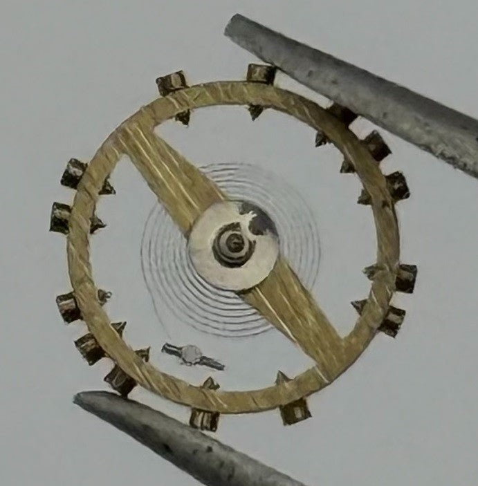 102 Special SP Balance Wheel Complete And Spring 10½’’’ Watch Movement Parts NOS