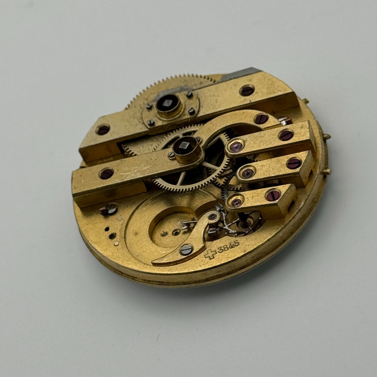 Louis-Ulysse Chopard Pocket Watch Movement - Patent 3845 - From 1891 - For Parts