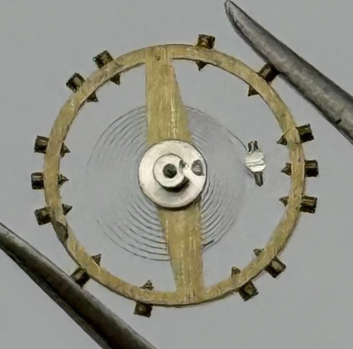 Peseux 60 Balance Wheel Complete And Spring 8¾’’’ 274 Watch Movement Parts NOS
