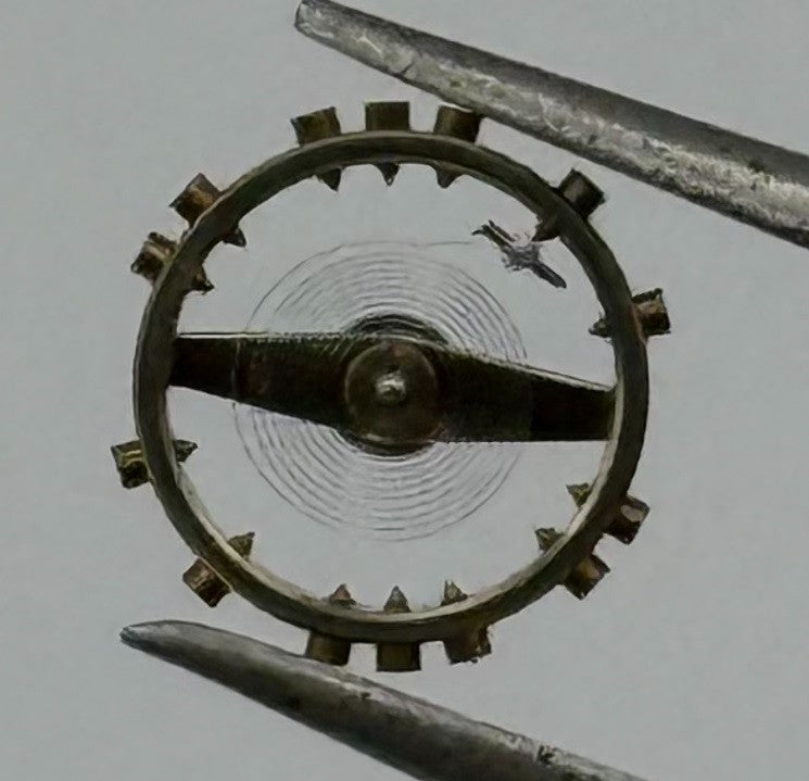 AS 976 1012 Inca Balance Wheel Complete And Spring 532 Watch Movement Parts NOS
