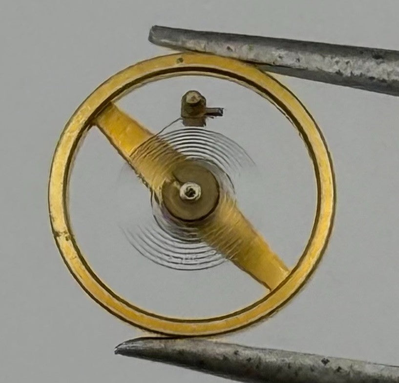 Ebosa 86 87 Balance Wheel Complete And Spring 8¾’’’ 3725 /2 Watch Movement Parts