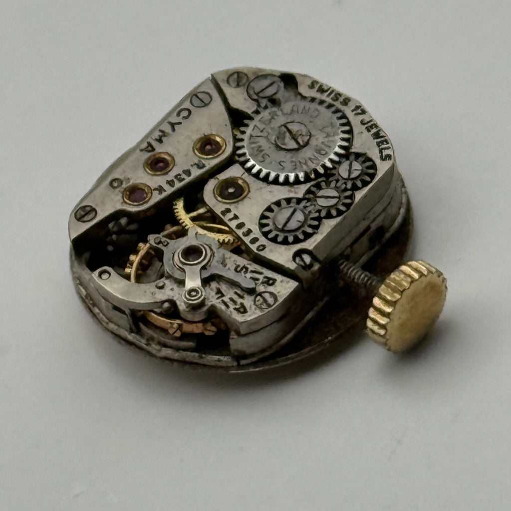 Cyma R434K Watch Movement Cymaflex 17 Jewels Swiss Manual Wind Parts 11.5mm