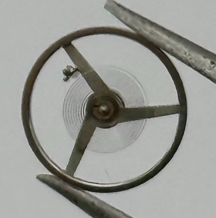Felsa 4020 4025 Balance Wheel Complete And Spring 1437 Watch Movement Parts NOS