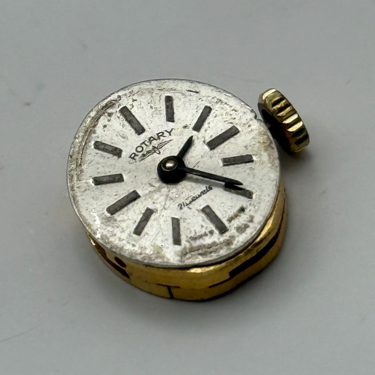 AS 1777 Watch Movement A. Schild Rotary Swiss 21 Jewels Manual Wind Parts 12.4mm