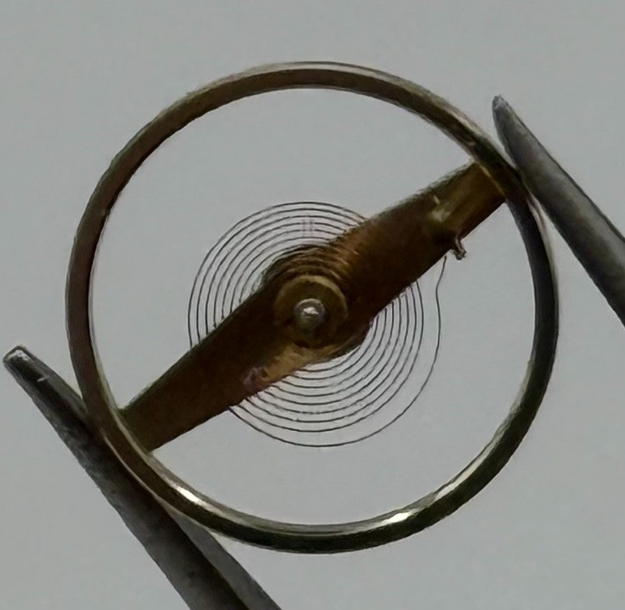 Oris 533 Balance Wheel Complete And Spring Renata 1386 Watch Movement Parts NOS