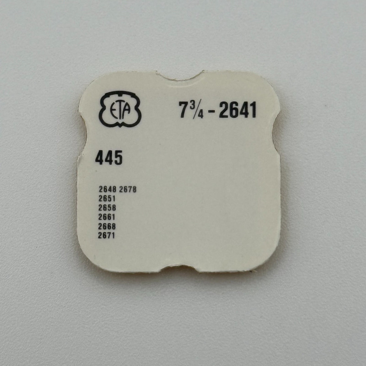 ETA 2641 Setting Lever Spring - 7 3/4 - 445 - New Old Stock - Watch Parts