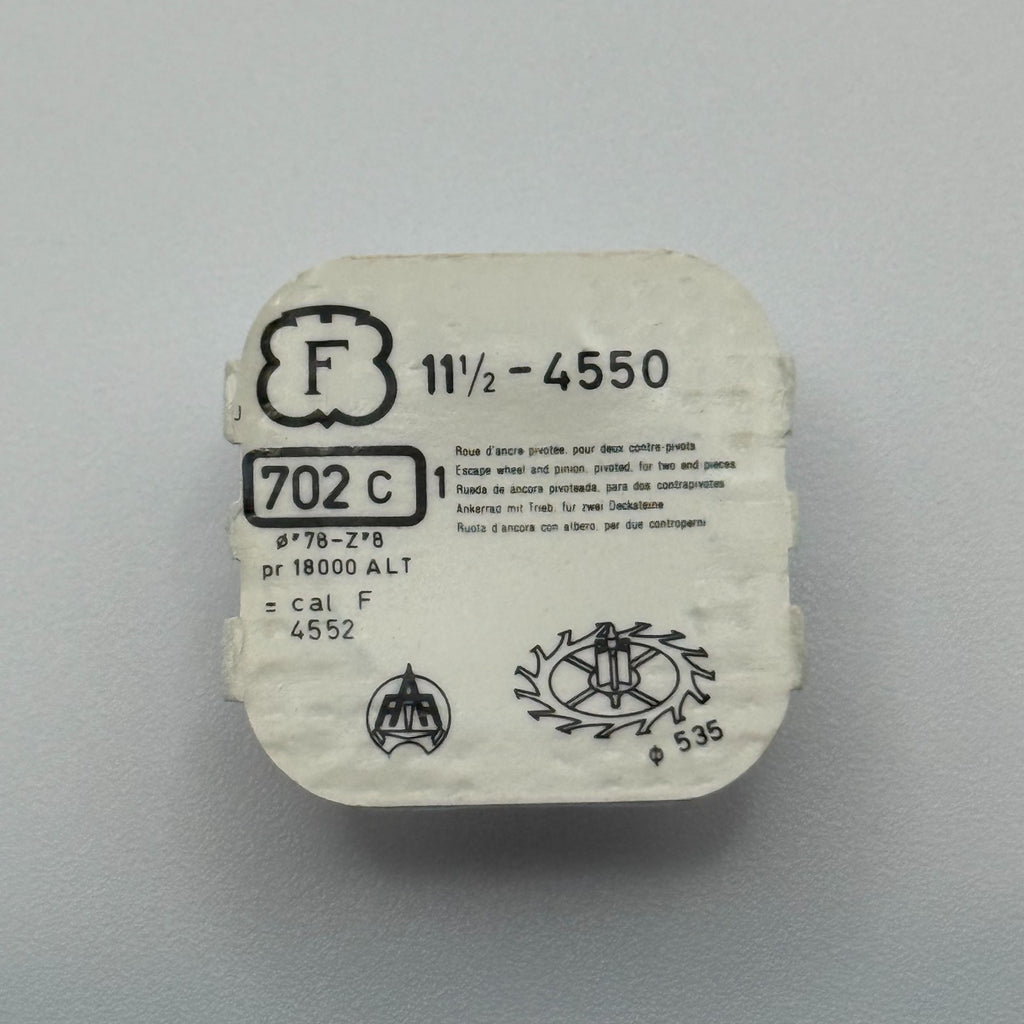 Felsa 4550 Escape Wheel - 11 1/2 - 702 - New Old Stock - Watch Parts