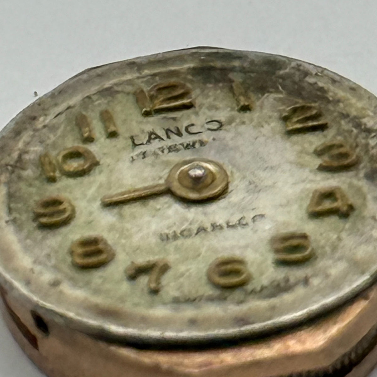 Lanco 500 Watch Movement 17 Jewels Inacbloc Swiss Manual Wind Parts 12.9mm
