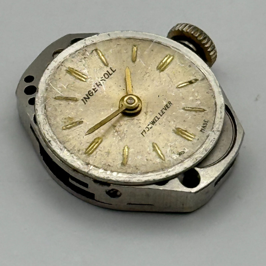 FHF ST 69-21 Watch Movement Ingersoll 17 Jewels Lever Manual Wind Parts 17.7mm