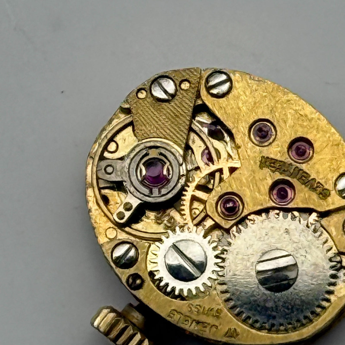 FE 68E4 Watch Movement Everite 17 Jewels Swiss Manual Wind Parts Repair 13.1mm