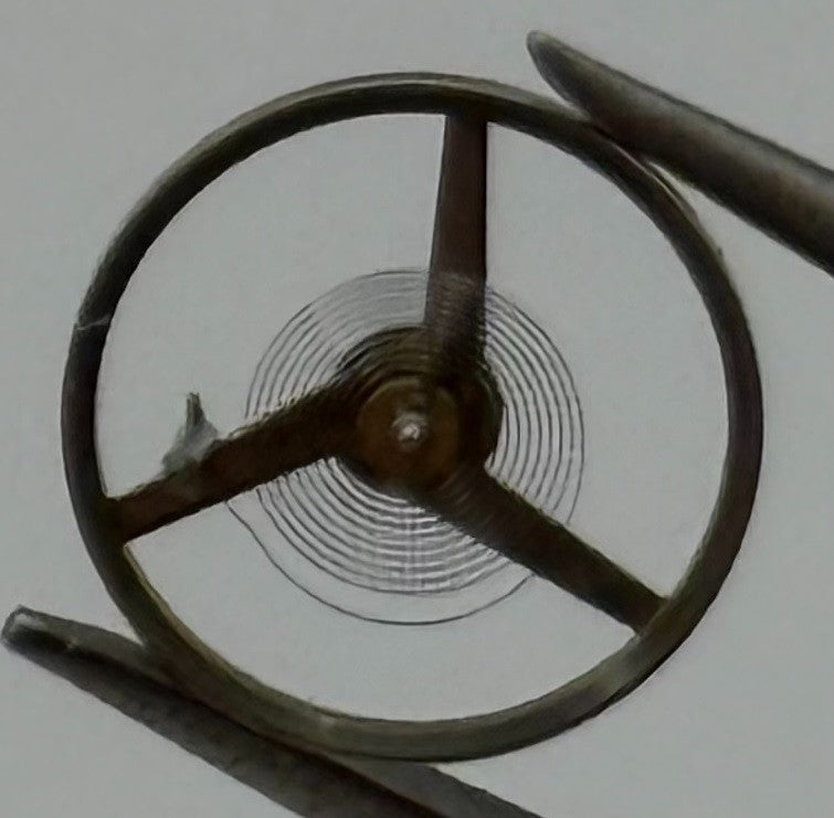 FEF 6660 Balance Wheel Complete And Spring 1711 M Watch Movement Parts NOS