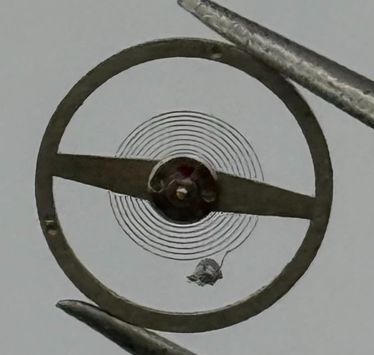 Junghans J 73 Balance Wheel Complete And Spring Watch Movement Parts NOS