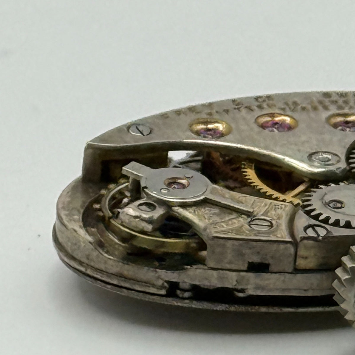 Frey & Co Watch Movement Running Grenad 15J Swiss Manual Wind Parts 14.7mm