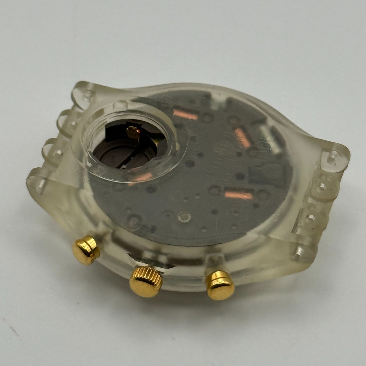 Vintage Swatch Chrono Watch SCK400 Whipped Cream 1993 ETA Quartz 40mm Parts