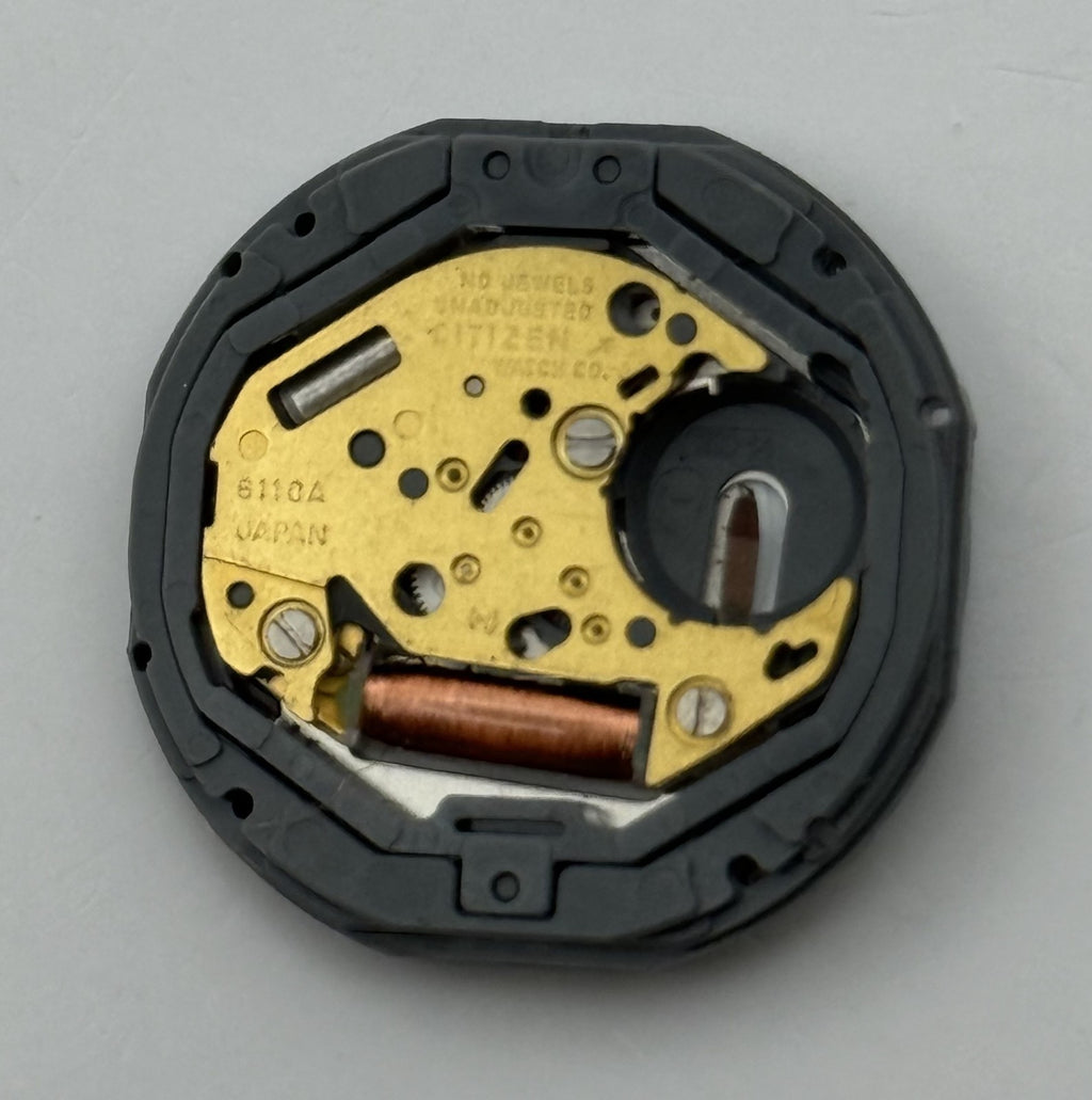 Citizen 6110A Watch Movement Quartz Japan Parts Repair Spares 23.6mm
