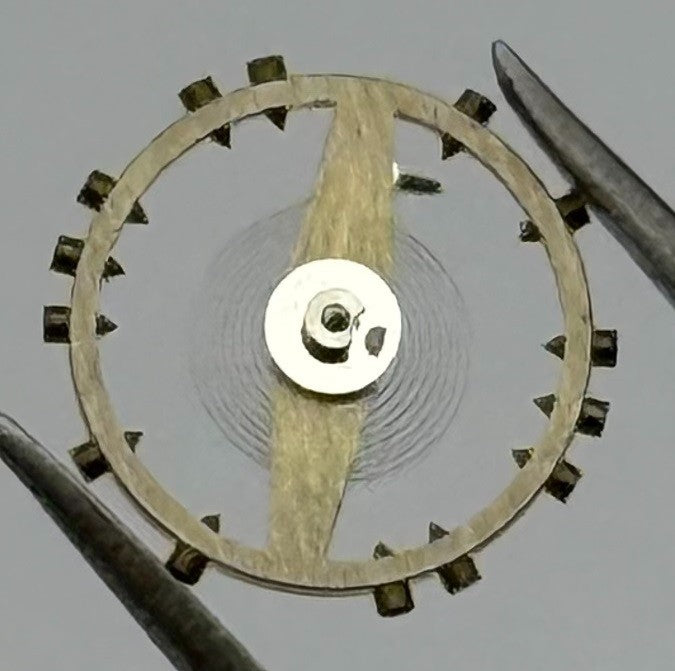 Lanco 804 Balance Wheel Complete And Spring 230 Progress Watch Movement Parts