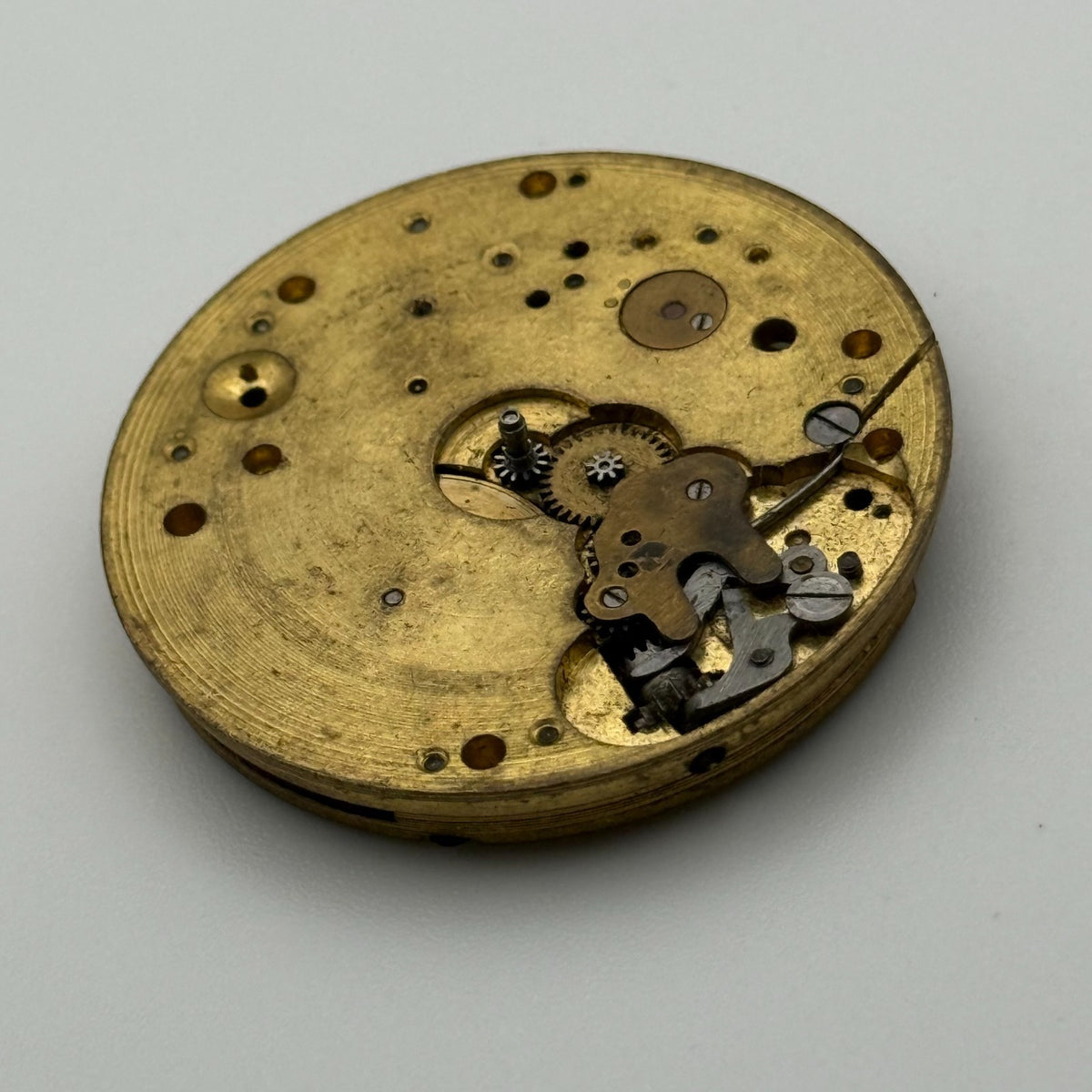 Swiss Lever Pocket Watch Movement - Unidentified - Parts / Repair - 40.1mm