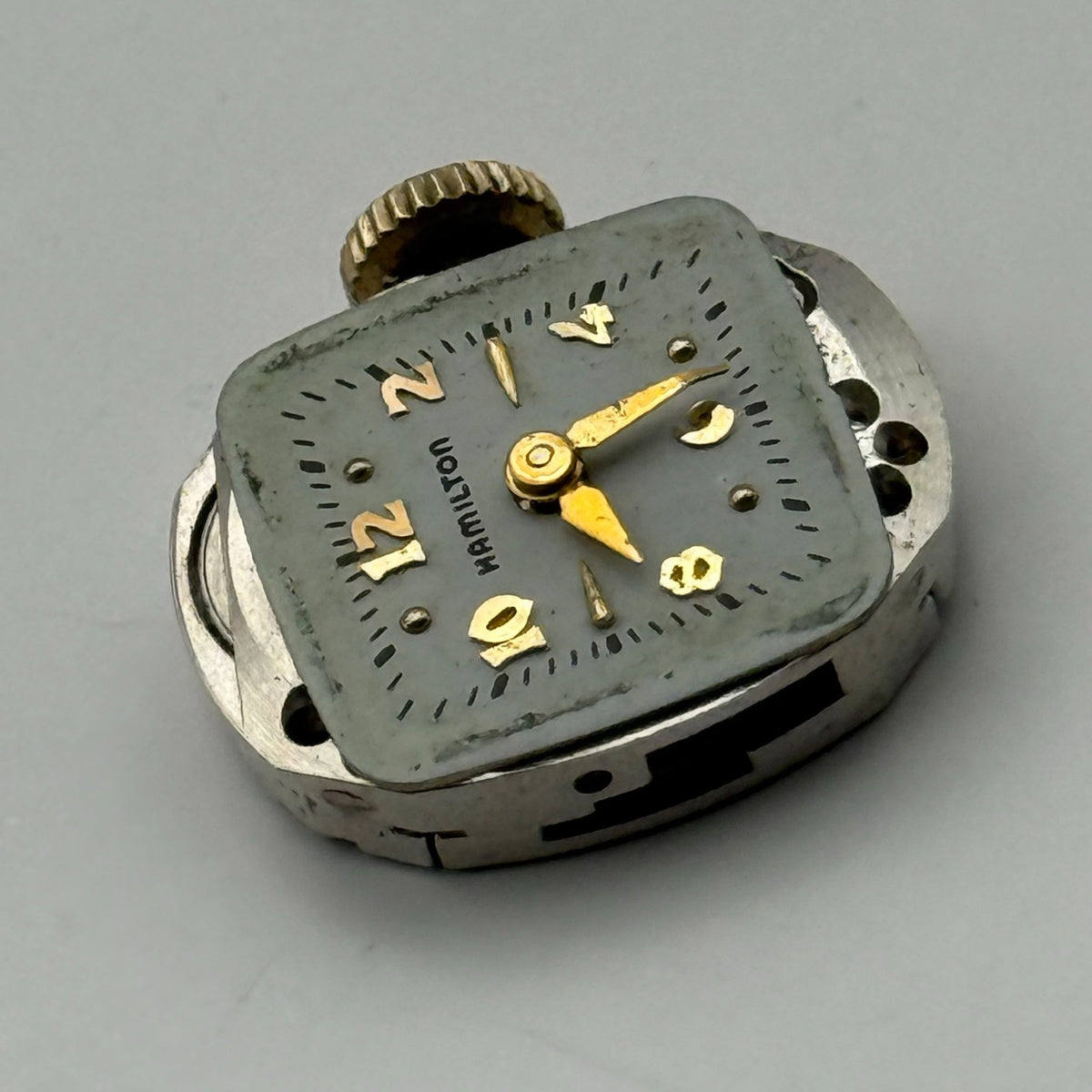 Hamilton 757 Watch Movement Running 22 Jewels U.S.A. Manual Wind Parts 12.9mm