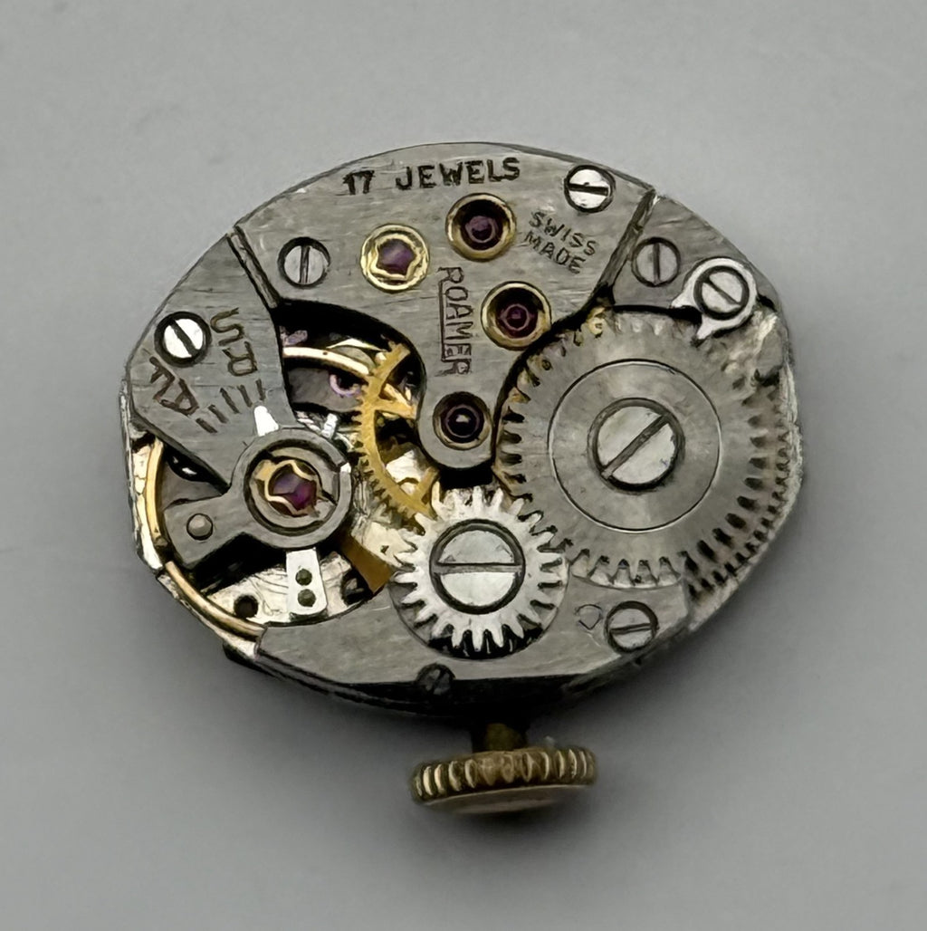 MST 389 Watch Movement Roamer 17 Jewels Swiss Manual Wind Parts Repair 13.1mm