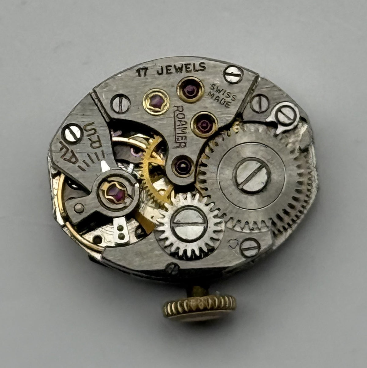 MST 389 Watch Movement Roamer 17 Jewels Swiss Manual Wind Parts Repair 13.1mm