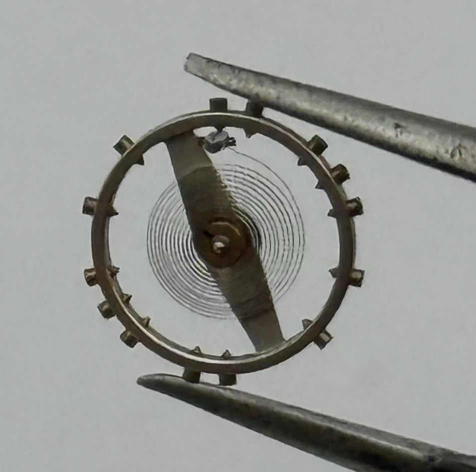 Felsa 4020 Inca Balance Wheel Complete And Spring 1052 Watch Movement Parts NOS