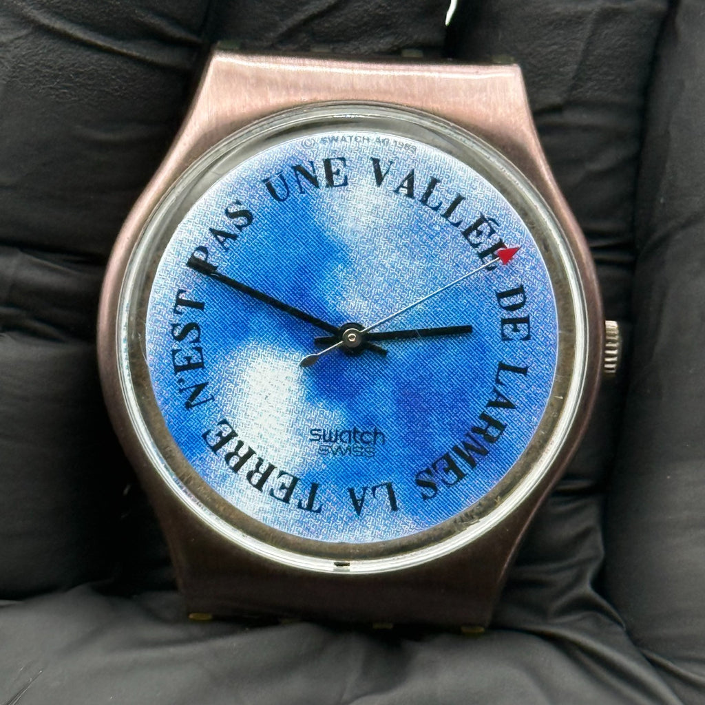 Vintage Swatch Watch GX112 Croque Monsieur 1989 ETA Quartz Swiss 34mm Parts 