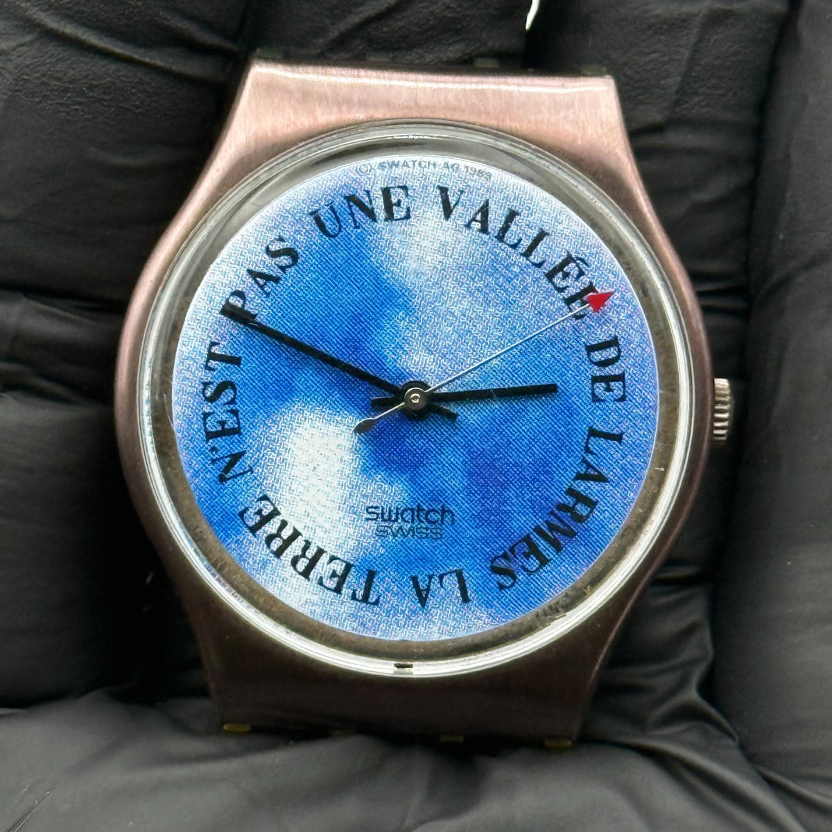 Vintage Swatch Watch GX112 Croque Monsieur 1989 ETA Quartz Swiss 34mm Parts 