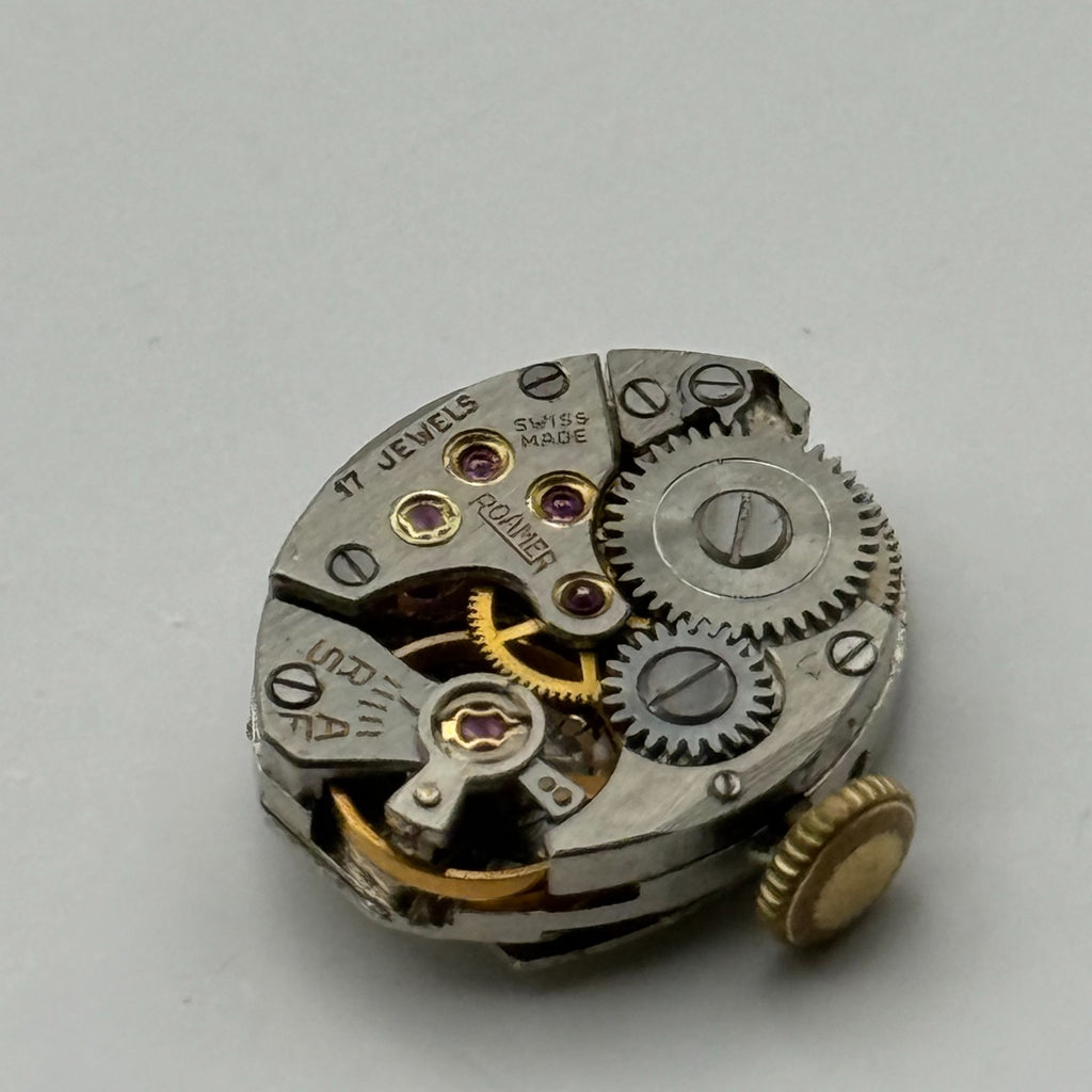 MST 389 Watch Movement Roamer 17 Jewels Swiss Manual Wind Parts Repair 13.1mm