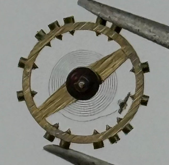AS 976 1012 Balance Wheel Complete And Spring Renata Watch Movement Parts NOS