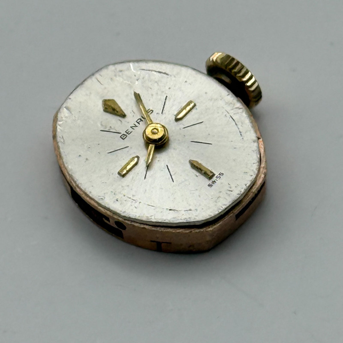 AS 1491 Watch Movement Running A. Schild Benrus DZ 2F 17 Jewels Swiss Parts 13mm